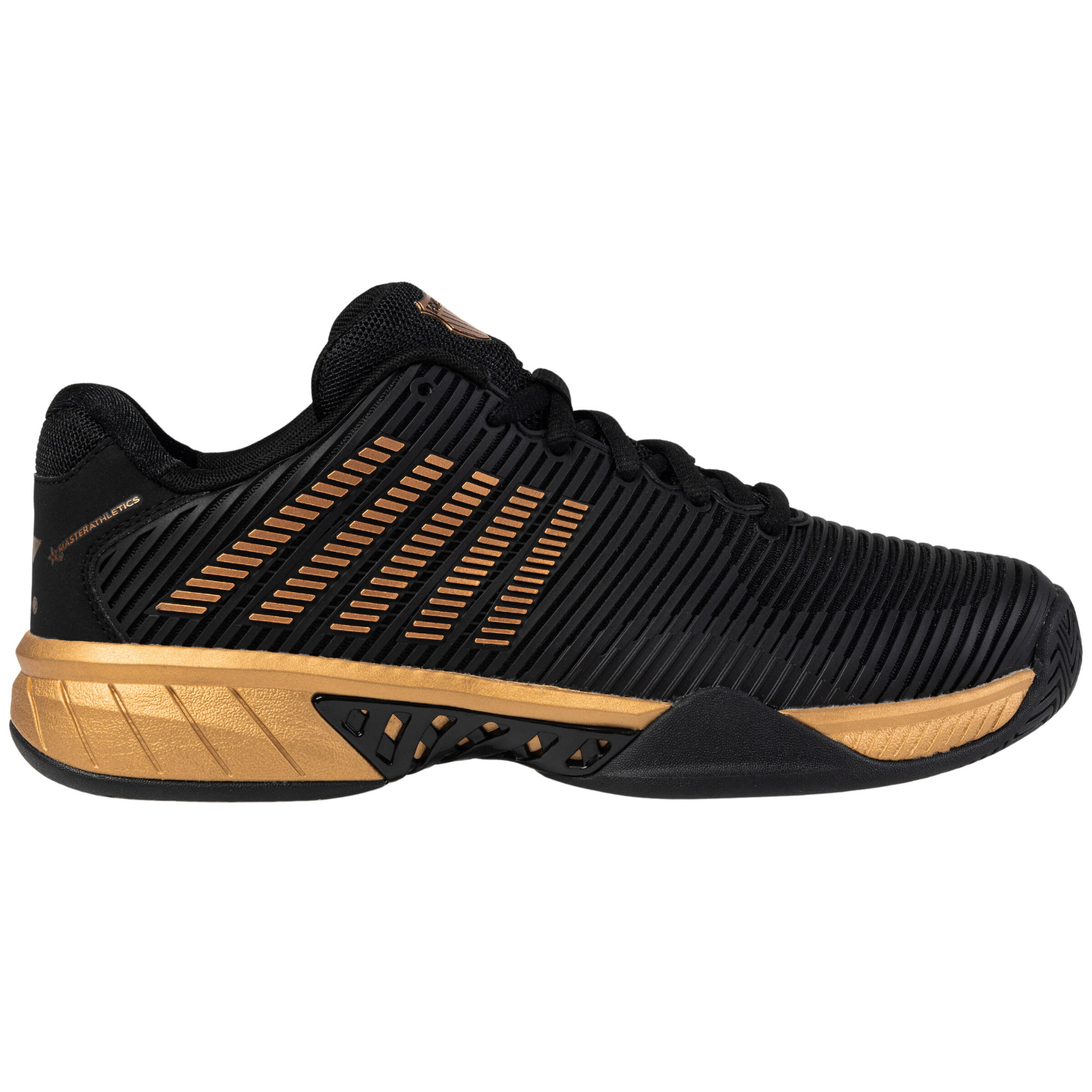 K Swiss Master Athletics Men s Hypercourt Express 2 Tennis Shoe Black Gold